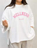تیشرت باکسی چاکدار WELLNESS فری سایز