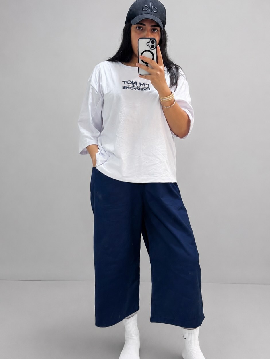 ست زنانه تیشرت و شلوار واید